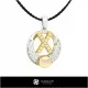 3D CAD Pearl Pendant with Letter X Home, Bijuterii 3D , Pandative 3D CAD, Pandativ cu Litere 3D , Pandativ cu Perle 3D 