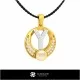 3D CAD Pearl Pendant with Letter Y Home, Bijoux 3D CAO, Pendentifs 3D CAO, Pendentifs Lettre 3D, Pendentifs de Perles 3D