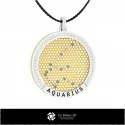 3D CAD Aquarius Zodiac Constellation Pendant