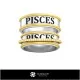 3D CAD Wedding Ring With Pisces Zodiac Home, Bijoux 3D CAO, Anneaux 3D CAO, Bandes de Mariage 3D