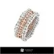3D CAD Bamboo Ring Home, Bijoux 3D CAO, Anneaux 3D CAO, Bandes D`eternite 3D, Anneaux de Mode 3D 