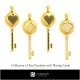 3D CAD Collection of Key Pendants with Playing Cards Home, Jewelry 3D CAD, Jewelry Collections 3D CAD 