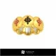 3D CAD Collection of Rings with Playing Cards Home, Bijoux 3D CAO, Collection Bijoux 3D CAO