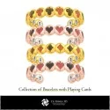 3D CAD Collection of Bracelets with Playing Cards