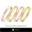 3D CAD Collection of Bracelets with Playing Cards