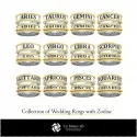3D CAD Collection of Wedding Rings with Playing Cards