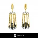 3D CAD Pearl Earrings