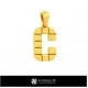 3D CAD Pendant With Letter C Home, Bijoux 3D CAO, Pendentifs 3D CAO, Pendentifs Lettre 3D