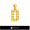 3D CAD Pendant With Letter D