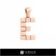 3D CAD Pendant With Letter E Home, Jewelry 3D CAD, Pendants 3D CAD , 3D Letter Pendants