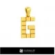 3D CAD Pendant With Letter G Home, Jewelry 3D CAD, Pendants 3D CAD , 3D Letter Pendants