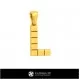 3D CAD Pendant With Letter L Home, Bijoux 3D CAO, Pendentifs 3D CAO, Pendentifs Lettre 3D