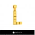 3D CAD Pendant With Letter L