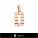 3D CAD Pendant With Letter O Home, Bijoux 3D CAO, Pendentifs 3D CAO, Pendentifs Lettre 3D