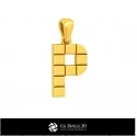 3D CAD Pendant With Letter P