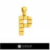 3D CAD Pendant With Letter P Home, Jewelry 3D CAD, Pendants 3D CAD , 3D Letter Pendants