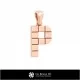 3D CAD Pendant With Letter P Home, Jewelry 3D CAD, Pendants 3D CAD , 3D Letter Pendants