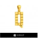 3D CAD Pendant With Letter Q