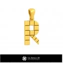 3D CAD Pendant With Letter R