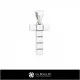 3D CAD Pendant With Letter T Home, Bijoux 3D CAO, Pendentifs 3D CAO, Pendentifs Lettre 3D