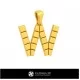 3D CAD Pendant With Letter W Home, Bijoux 3D CAO, Pendentifs 3D CAO, Pendentifs Lettre 3D