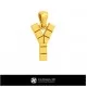 3D CAD Pendant With Letter Y Home, Bijoux 3D CAO, Pendentifs 3D CAO, Pendentifs Lettre 3D