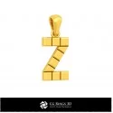 3D CAD Pendant With Letter Z