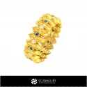 3D CAD Floral Ring