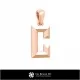 3D CAD Pendant With Letter C Home, Bijoux 3D CAO, Pendentifs 3D CAO, Pendentifs Lettre 3D