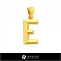 3D CAD Pendant With Letter E