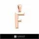 3D CAD Pendant With Letter F Home, Bijoux 3D CAO, Pendentifs 3D CAO, Pendentifs Lettre 3D