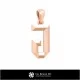 3D CAD Pendant With Letter J Home, Jewelry 3D CAD, Pendants 3D CAD , 3D Letter Pendants