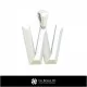 3D CAD Pendant With Letter W Home, Jewelry 3D CAD, Pendants 3D CAD , 3D Letter Pendants