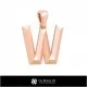 3D CAD Pendant With Letter W Home, Bijoux 3D CAO, Pendentifs 3D CAO, Pendentifs Lettre 3D