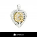 3D CAD Pendant With Letter G