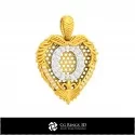 Pendant With Letter O - 3D CAD