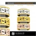 Ring With Libra Zodiac - 3D CAD
