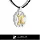 Gemini Zodiac Pendant - 3D CAD Home, Bijoux 3D CAO, Pendentifs 3D CAO, Bijoux Vintage 3D CAO, Pendentifs du Zodiaque 3D, Bijoux 