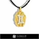 Gemini Zodiac Pendant - 3D CAD Home, Bijuterii 3D , Pandative 3D CAD, Bijuterii Vintage 3D CAD, Pandativ cu Zodii 3D, Bijuterii 