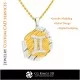 Gemini Zodiac Pendant - 3D CAD Home, Jewelry 3D CAD, Pendants 3D CAD , Vintage Jewelry 3D CAD , 3D Zodiac Pendants, 3D Retro Mo