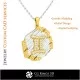 Gemini Zodiac Pendant - 3D CAD Home, Jewelry 3D CAD, Pendants 3D CAD , Vintage Jewelry 3D CAD , 3D Zodiac Pendants, 3D Retro Mo