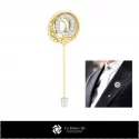 3D Brooch With Letter Q