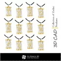 Collection of Zodiac Pendants - 3D CAD