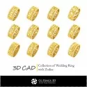 Collection d'alliances avec Zodiaque - 3D CAO