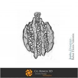 Croquis de Pendentif-Bijoux Design Croquis de Bijoux