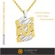 Pendant With Letter U - 3D CAD Jewelry 3D CAD, Pendants 3D CAD , Vintage Jewelry 3D CAD , 3D Letter Pendants, 3D Retro Modern J