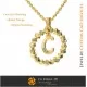 Pendant With Letter C - 3D CAD Jewelry 3D CAD, Pendants 3D CAD , 3D Letter Pendants