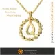 Pendant With Letter Q- 3D CAD Jewelry 3D CAD, Pendants 3D CAD , 3D Letter Pendants