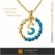 Pendant With Letter S - 3D CAD Jewelry 3D CAD, Pendants 3D CAD , 3D Letter Pendants