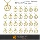Collection of Pendants with Initials - 3D CAD Jewelry 3D CAD, Pendants 3D CAD , Jewelry Collections 3D CAD , 3D Letter Pendant